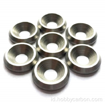 Warna Kustom Anodized M3 Aluminium Countersunk Washer